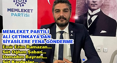 Ali Çetinkaya’dan Siyasilere Fena gönderme