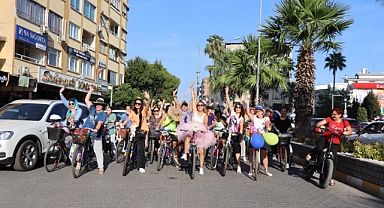 Bisiklet yolu olmayan Nazilli’de Pedal Çevirdiler.