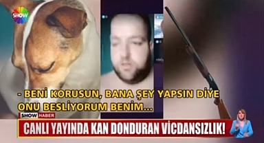 Kendi Köpeğini Canlı yayında Vuran Cani yakalandı