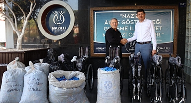 Mavi kapaklar 5 engelliye umut oldu 