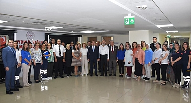 AYDIN İL SAĞLIK MÜDÜRLÜĞÜNDE BAYRAMLAŞMA