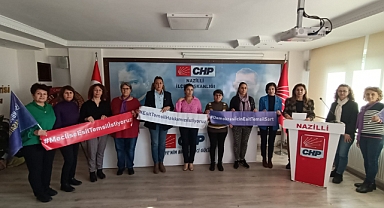 CHP’Lİ KADINLARDAN BASIN AÇIKLAMASI