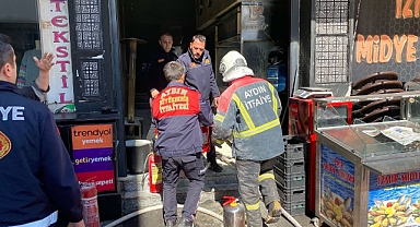 Aynı Kokoreç dükkanında ikinci yangın 