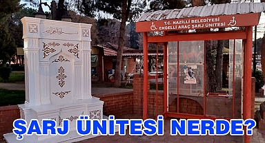 Engelliler için Kurulan Şarj istasyonunda sadece kabin kaldı