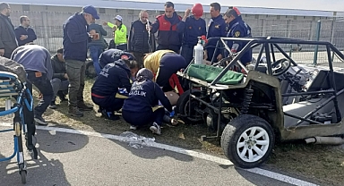 Go Kart Pistinde Feci Kaza