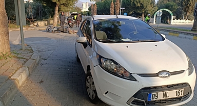 Otomobil ile motosiklet çarpıştı 1 yaralı