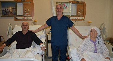 AFYON'LU YAŞLI ÇİFT NAZİLLİ'DE SAĞLIKLARINA KAVUŞTU