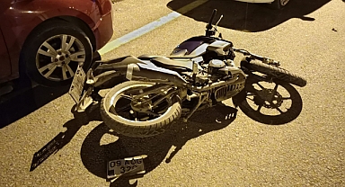 Motosiklet sürücüsü yaralandı 
