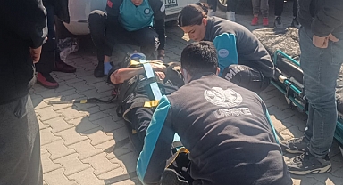 Motosikletler çarpıştı 2 yaralı