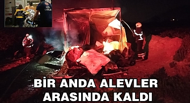 SOBAYI YAKMAYA ÇALIŞIRKEN, KENDİNİ YAKTI