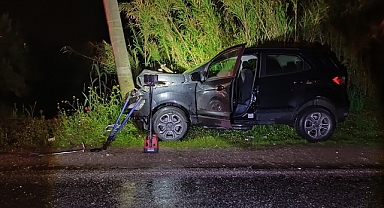 Gecenin sessizliğini Kaza gürültüsü bozdu