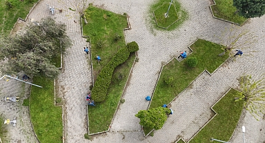 Nazilli Belediyesi parkları yaza hazırlıyor