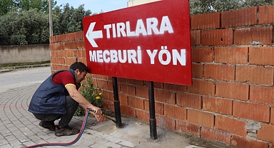 Nazilli’de “kafana göre tabela” dönemine son Zabıta ekiplerinden tabela ve duba denetimi