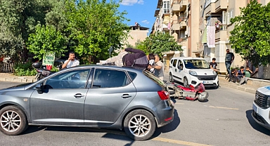 Kontrolsüz yola çıkınca kendini aracın üzerinde buldu.