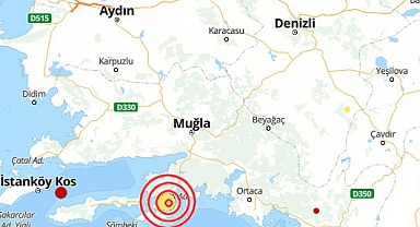Marmaris'te iki saniye arayla iki deprem