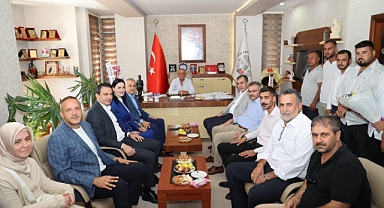 AK PARTİ HEYETİNDEN OSMAN BAŞKAN'A ZİYARET