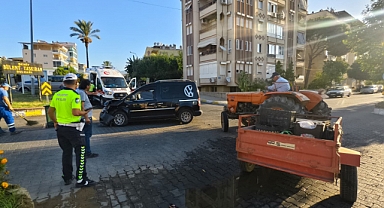 Ordu caddesinde kaza ucuz atlatıldı