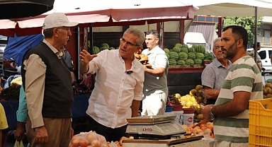 Ertuğrul Başkan’a Salı pazarında sevgi seli
