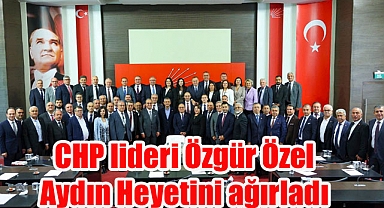 CHP lideri Özgür Özel Aydın Heyetini ağırladı
