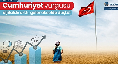 Cumhuriyet vurgusu dijitalde arttı, geleneksel medyada düştü!