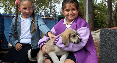 MİNİK HAYVANSEVERLERDEN CAN DOSTLARA ANLAMLI ZİYARET