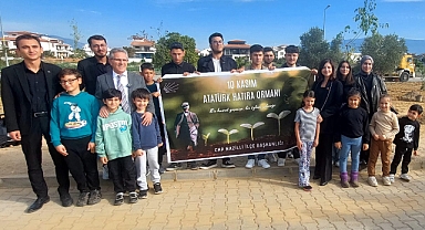 CHP Atatürk için 87 Fidan dikti