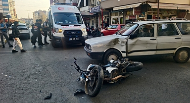 Nazilli'de Trafik Kazası: Motosiklet Sürücüsü Yaralandı