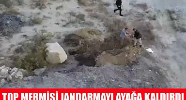 TOP MERMİSİNİ DÜKKANINA GÖTÜRDÜ JANDARMA TEYAKKUZ DURUMUNA GEÇTİ