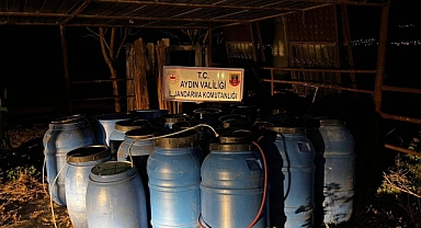 Çine li ilçesinde Yılbaşı Öncesi 6 Ton shte akol ele eçirildi