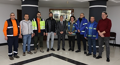 Belediye personellerinden Başkan Tetik’e teşekkür