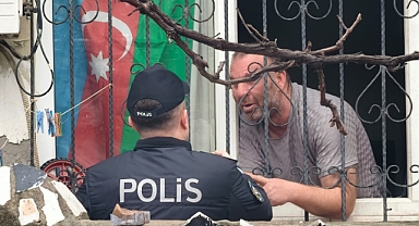 İCRA MEMURLARINI GÖRÜNCE 'BİNAYI YAKARIM' DEDİ