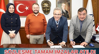 NAZİLLİ BELEDİYESİ VE HİZMET İŞ İLE SÖZLEŞME İMZALANDI
