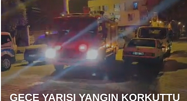 Nazilli’de Korkutan Apartman Yangını