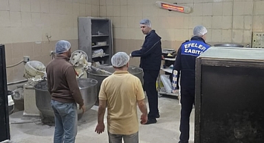 EFELER’İN EKİPLERİNDEN SAĞLIKLI GIDA DENETİMİ