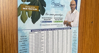 GERMENCİK BELEDİYESİ’NİN DAĞITTIĞI İMSAKİYELERDEKİ İNCİR VURGUSU BÜYÜK TAKDİR TOPLADI