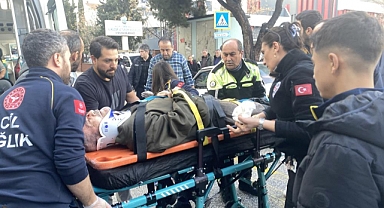 Otomobilin çarptığı yaya yaralandı  