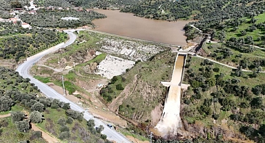 Sultanhisar'da göletler sağanakla doldu taştı