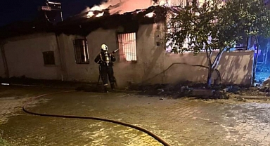 Aydın'da bir evde yangın çıktı     