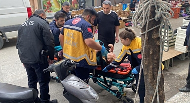 Ekipler yaşlı kadını kurtarmak için seferber oldu  