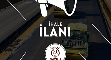 NAZİLLİ’DE 8 FUTBOL SAHASI BÜYÜKLÜĞÜNDE ASFALT İHALESİ