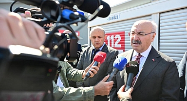 Vali Köşger, 5.1’lik depremin merkez üssü Buldan’da incelemelerde bulundu