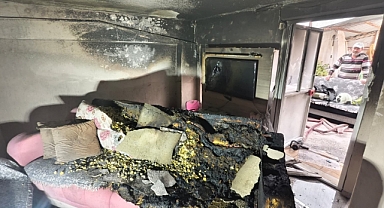 YANGIN ÇEVREYE KORKU DOLU ANLAR YAŞATTI