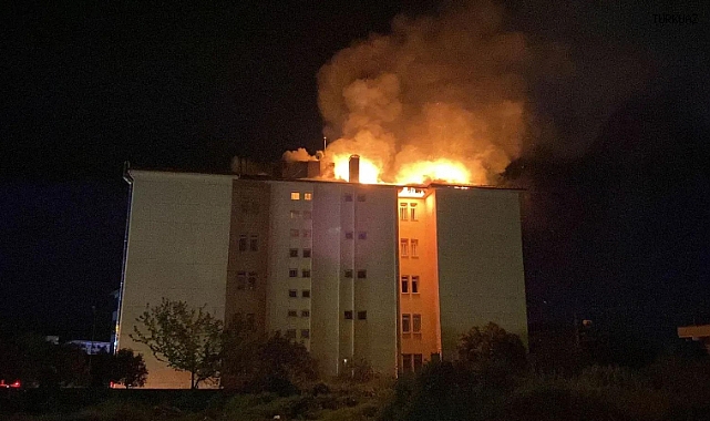 Okul Yurdunda Kokurtan Yangın