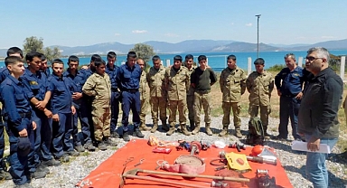  Askeri personele orman yangını eğitimi   