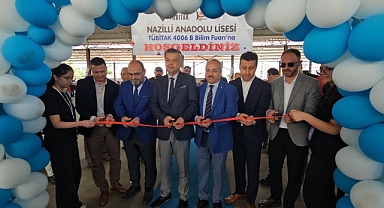 Nazilli'de bilim fuarında öğrenciler projelerini sergilendi   